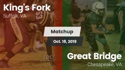 Matchup: King's Fork vs. Great Bridge  2019