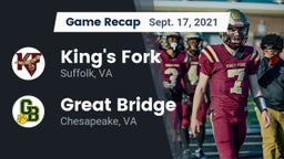 Recap: King's Fork  vs. Great Bridge  2021