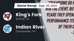 Recap: King's Fork  vs. Indian River  2023