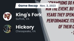 Recap: King's Fork  vs. Hickory  2023
