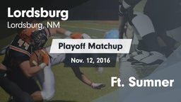 Matchup: Lordsburg vs. Ft. Sumner 2016