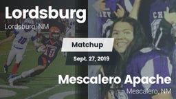 Matchup: Lordsburg vs. Mescalero Apache  2019