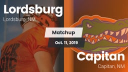 Matchup: Lordsburg vs. Capitan  2019