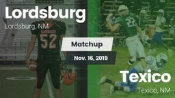 Matchup: Lordsburg vs. Texico  2019