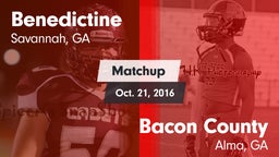 Matchup: Benedictine vs. Bacon County  2016