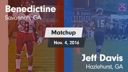 Matchup: Benedictine vs. Jeff Davis  2016