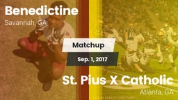 Matchup: Benedictine vs. St. Pius X Catholic  2017