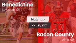 Matchup: Benedictine vs. Bacon County  2017