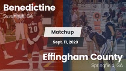 Matchup: Benedictine vs. Effingham County  2020