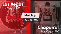 Matchup: Las Vegas High vs. Chaparral  2016