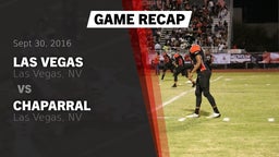 Recap: Las Vegas  vs. Chaparral  2016