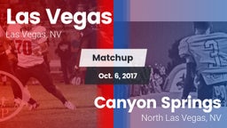 Matchup: Las Vegas High vs. Canyon Springs  2017