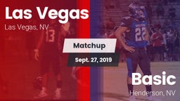Matchup: Las Vegas High vs. Basic  2019
