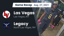 Recap: Las Vegas  vs. Legacy  2021