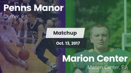 Matchup: Penns Manor vs. Marion Center  2017