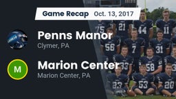 Recap: Penns Manor  vs. Marion Center  2017