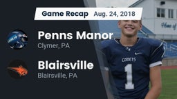 Recap: Penns Manor  vs. Blairsville  2018