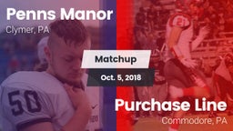 Matchup: Penns Manor vs. Purchase Line  2018