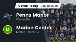 Recap: Penns Manor  vs. Marion Center  2018