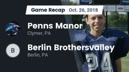 Recap: Penns Manor  vs. Berlin Brothersvalley  2018