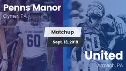 Matchup: Penns Manor vs. United  2019