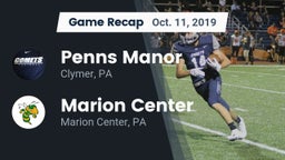 Recap: Penns Manor  vs. Marion Center  2019