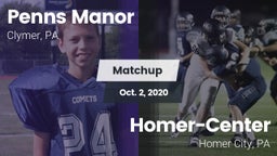 Matchup: Penns Manor vs. Homer-Center  2020