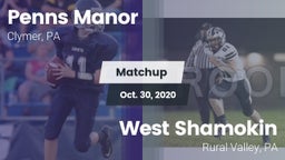 Matchup: Penns Manor vs. West Shamokin  2020