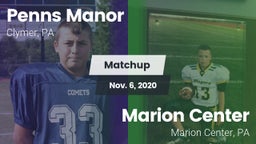 Matchup: Penns Manor vs. Marion Center  2020