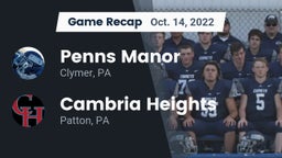 Recap: Penns Manor  vs. Cambria Heights  2022
