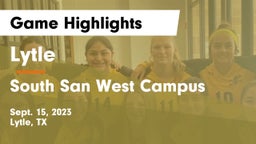 Lytle  vs South San West Campus Game Highlights - Sept. 15, 2023