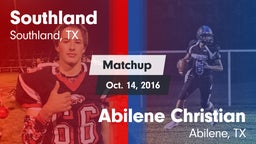 Matchup: Southland vs. Abilene Christian  2016