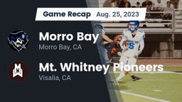 Recap: Morro Bay  vs. Mt. Whitney  Pioneers 2023