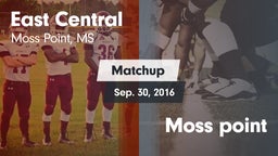 Matchup: East Central vs. Moss point 2016