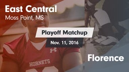 Matchup: East Central vs. Florence 2016