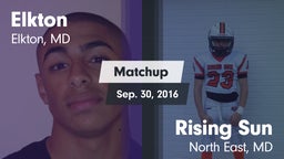 Matchup: Elkton vs. Rising Sun  2016