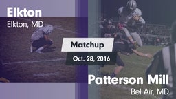 Matchup: Elkton vs. Patterson Mill  2016