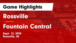 Rossville  vs Fountain Central  Game Highlights - Sept. 12, 2020