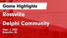 Rossville  vs Delphi Community  Game Highlights - Sept. 1, 2022