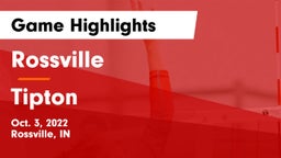 Rossville  vs Tipton Game Highlights - Oct. 3, 2022