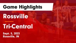Rossville  vs Tri-Central Game Highlights - Sept. 5, 2023