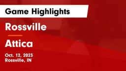 Rossville  vs Attica  Game Highlights - Oct. 12, 2023