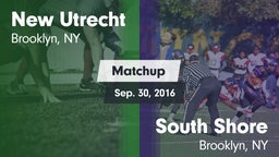 Matchup: New Utrecht vs. South Shore  2016