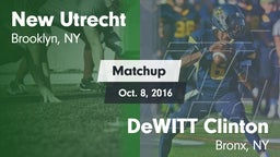 Matchup: New Utrecht vs. DeWITT Clinton  2016