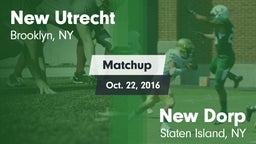 Matchup: New Utrecht vs. New Dorp  2016