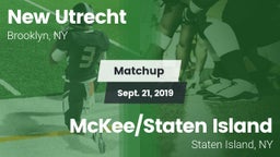 Matchup: New Utrecht vs. McKee/Staten Island  2019