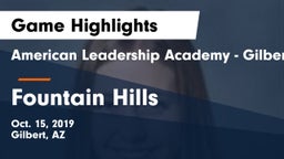 American Leadership Academy - Gilbert  vs Fountain Hills Game Highlights - Oct. 15, 2019