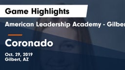 American Leadership Academy - Gilbert  vs Coronado  Game Highlights - Oct. 29, 2019