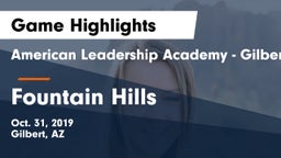 American Leadership Academy - Gilbert  vs Fountain Hills  Game Highlights - Oct. 31, 2019