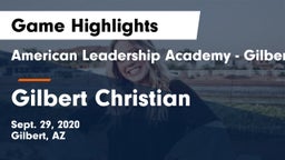 American Leadership Academy - Gilbert  vs Gilbert Christian  Game Highlights - Sept. 29, 2020